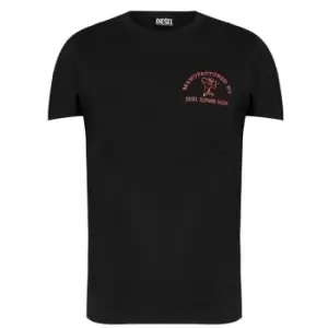 Diesel Back Print Graphic T-Shirt - Black