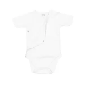 Babybugz Baby Unisex Organic Cotton Kimono Bodysuit (6-12 Months) (White)