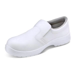 Click Footwear Slip on Shoes Micro Fibre Size 12 White Ref CF83212 Up