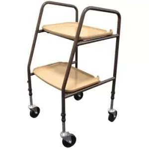 NRS Healthcare Home Helper Trolley - Brown - Flat Pack