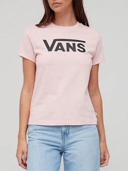 Vans Flying V Crew T-Shirt - Powder Pink, Powder Pink, Size S, Women