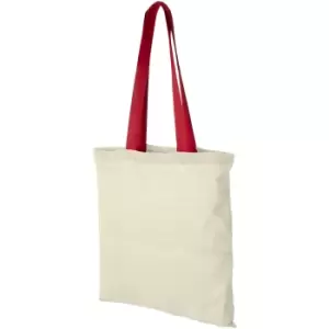 Bullet Nevada Cotton Tote (Pack Of 2) (One Size) (Natural/Red)