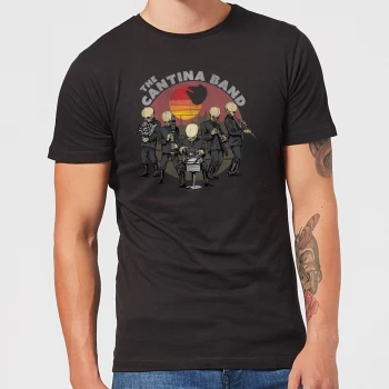 Star Wars Cantina Band Mens T-Shirt - Black - 4XL - Black