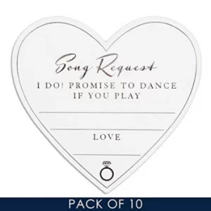 Amore By Juliana Wedding Table Song Request Cards (Pack 10)