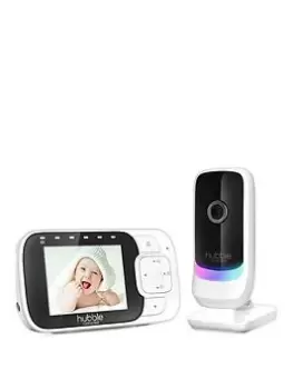 Hubble Nursery View Glow 2.8'' Baby Video Monitor and Night Light, White