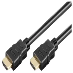 Goobay HDMI 1.4 Cable with Ethernet - Gold Plated - 2m - Black