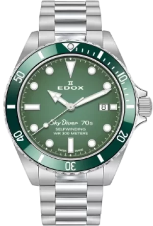Edox Watch SkyDiver 70s Date Automatic