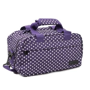 Members by Rock Luggage Essential Under-Seat Hand Luggage Bag - Purple Polka Dots