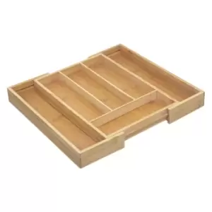 Bamboo Expandable Cutlery Drawer Organiser Natural