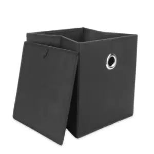 Collapsible Storage Boxes - Set of 6 Black M&amp;W