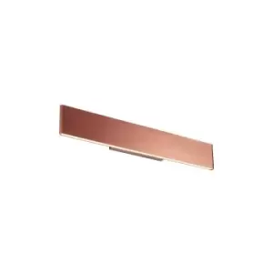 Endon Lighting Bodhi - Integrated LED Wall Lamp Dark Brushed Copper Plate & Frosted Acrylic 2 Light Dimmable IP20
