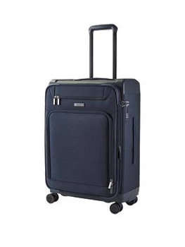 Rock Luggage Parker 8-Wheel Suitcase Medium - Navy