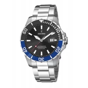 Festina F20531-6 Men&apos;s Automatic Steel Bracelet Wristwatch
