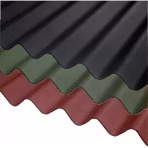 Corrugated Bitumen Sheet - Green - 2m x 930mm