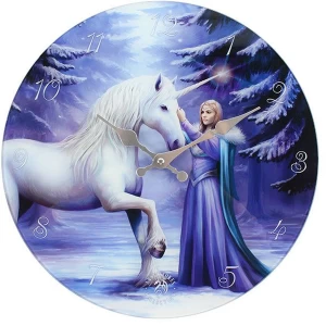 Pure Magic Glass Wall Clock By Anne Stokes