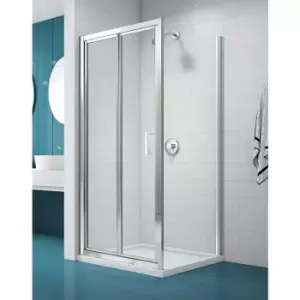 Merlyn NIX Bi-Fold Shower Enclosure Door 800mm in Chrome Toughened Safety Glass