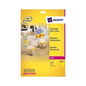 Avery L4731REV-25 Removable Mini Labels 25.4 x 10mm White Pack of 4725 Labels