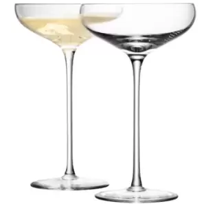 LSA Wine Champagne Saucers - Clear