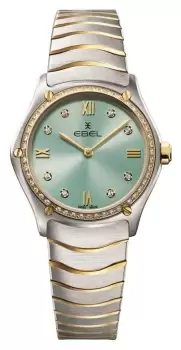 EBEL 1216559 Sport Classic - 55 Diamonds (29mm) Mint Blue Watch