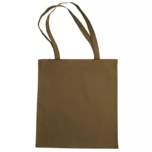 Jassz Bags "Beech" Cotton Large Handle Shopping Bag / Tote (One Size) (Medal Bronze)