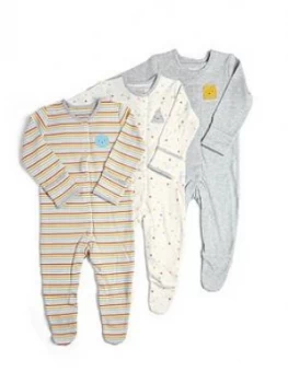 Mamas & Papas Shapes Sleepsuits 3 Pack Baby Unisex