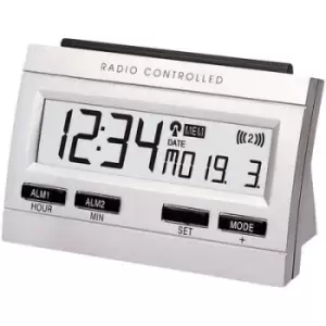Techno Line 02991 Radio Alarm clock Silver Alarm times 2