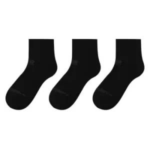 New Balance 3 Pack Ankle Socks Juniors - Black