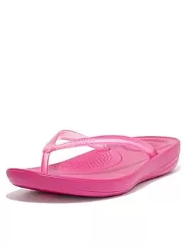 FitFlop Iqushion Transparent Flip-flops, Rose, Size 6, Women