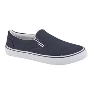 Dek Boys Gusset Casual Canvas Yachting Shoes (6 UK) (Navy Blue)