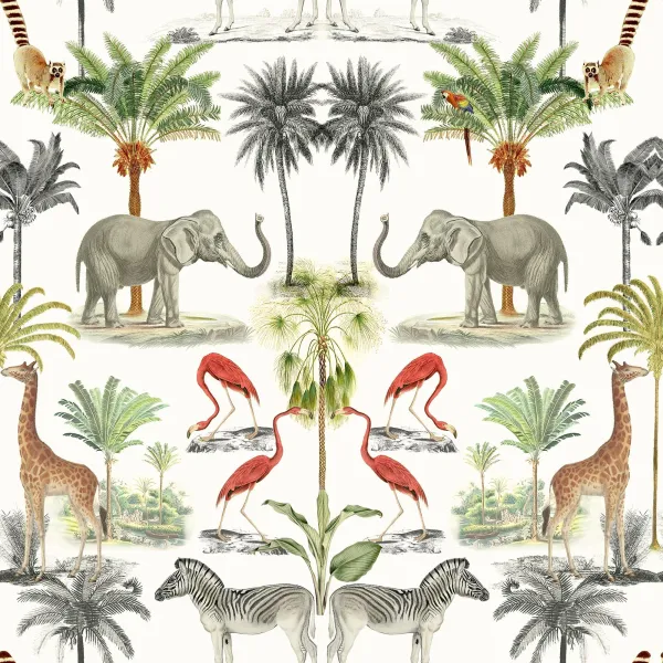 Mirrored Animals Wallpaper