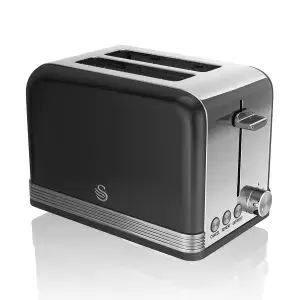 Swan ST19010BN 2 Slice Retro Toaster
