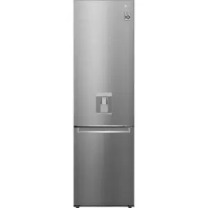 LG NatureFRESH GBF62PZGGN Frost Free Fridge Freezer - Silver Steel - D Rated