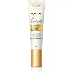 Eveline Cosmetics Gold Lift Expert Luxurious Eye Cream With 24 Carat Gold (SPF 8) 15 ml