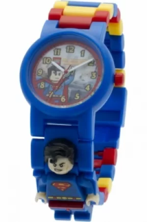 Childrens LEGO DC Super Heroes Superman Minifigure Link Watch 8020257