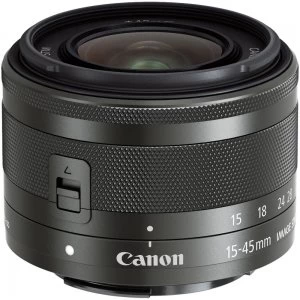 Canon EF M 15 45mm f3.5 6.3 IS STM Lens Graphite White Box