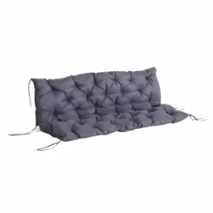Alfresco Replacement 3 Seater Cushion for Bench or Swing Seat, Grey