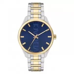 Gents V-Vertical Stainless Steel Blue Watch VE3H00422