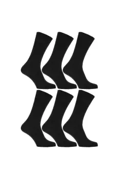 100% Cotton Non Elastic Top Gentle Grip Socks (Pack Of 6)