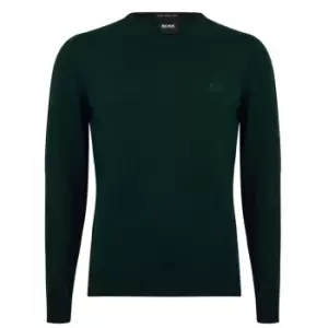 Boss Baram-L V Neck Sweater - Green