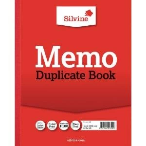 Silvine Duplicate Memo Book 254x203mm Pack 6 66704SC