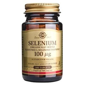 Solgar Selenium 100 amp181g Tablets Yeast Free 100 tablets