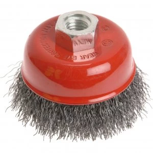 Faithfull Crimped Wire Cup Brush 75mm M14 Thread