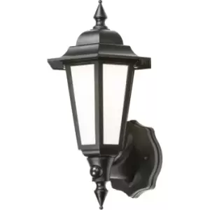 Knightsbridge - LED Wall Lantern with Daylight Sensor - Black 230V IP54 8W
