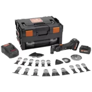 Fein AMM 700 MAX BLACK EDITION 71294161000 Cordless Multifunction tool incl. spare battery, incl. charger, incl. case, incl. accessories 40 Piece 18 V