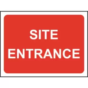 600 X 450MM Temporary Sign - Site Entrance
