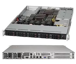 SuperChassis 116TQ-R700WB - Rack - Server - Black - EATX - 1U - HDD - LAN - Power
