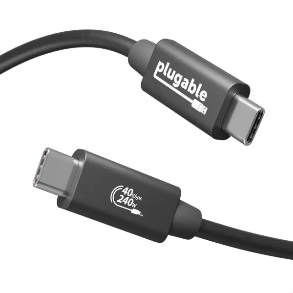 PLUGABLE USB4 240W EPR Cable 3.3ft (1m)