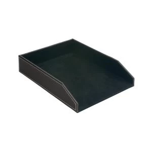 5 Star Letter Tray Faux Leather Brown