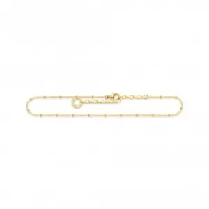 Sterling Silver Gold Plated Dots Anklet AK0028-413-39