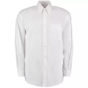 KK105 Mens 16" Long Sleeve White Oxford Shirt